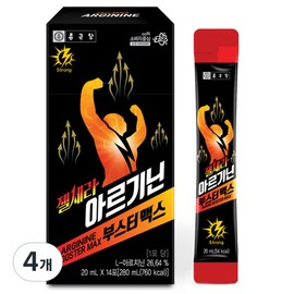 Chong Kun Dang Gel Sera Arginine Booster Max 14p, 280ml, 4 pcs / 종근당 젤세라 아르기닌 부스터맥스 14p, 280ml, 4개