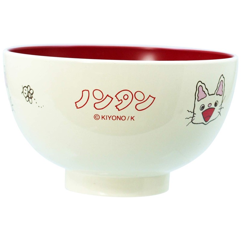 Nontan 820520 Lacquer Soup Bowl, M, Made in Japan
