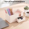 SKYDUE Small Desk Organizer with Drawer