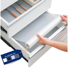 Kitchen Drawer Liners by Linda’s Essentials (30 x 500 cm) - Non-Slip Cupboard & Fridge Mats, Protects from Spills, Multi-Use Shelf & Cabinet Liner, Great Kitchen Accessory (Clear)