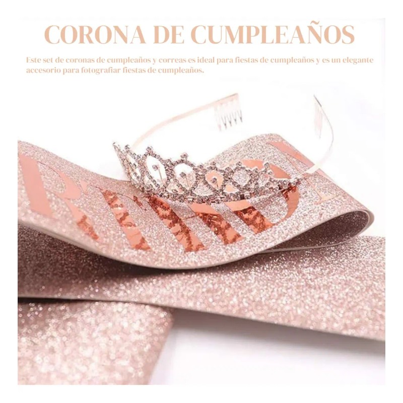 Accesorios Diadema Coronas Princesas Cumpleaños