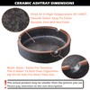 OUSACE Ceramic Ashtray Stylish Indoor & Outdoor Cigarette Ashtray for