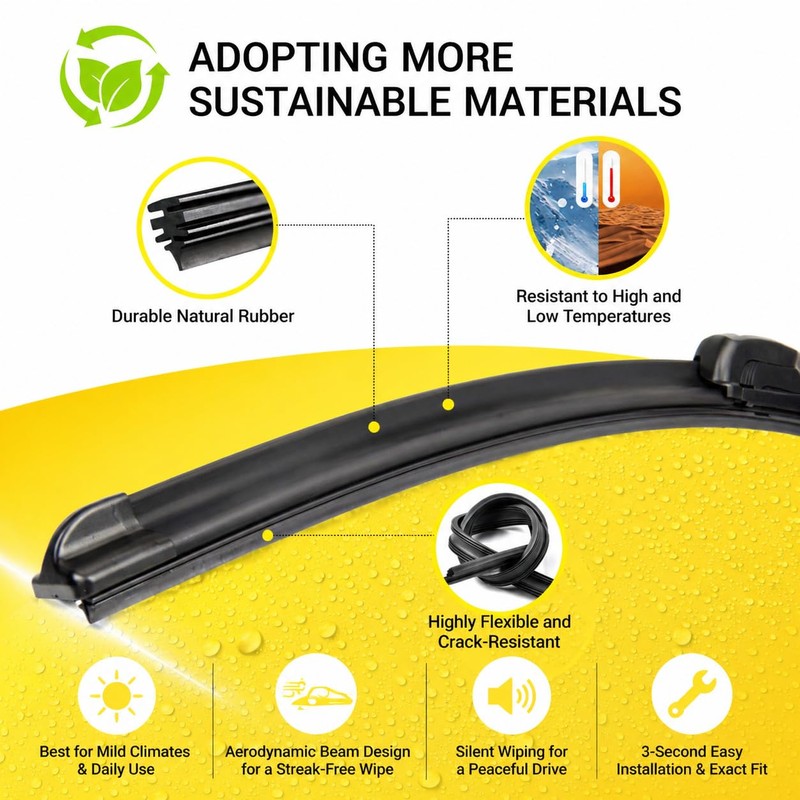 DOGTAIL 20"+ 20" Wiper Blades for Ford Explorer 2005-2010 Nissan