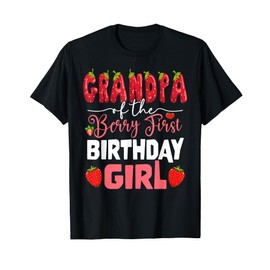 Grandpa of The Berry First Birthday of Girl Strawberry Opa T-Shirt