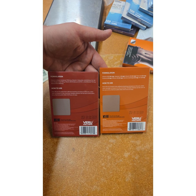 Veru Wellness Energy Duo Lifestyle Patch - B12, Iron -