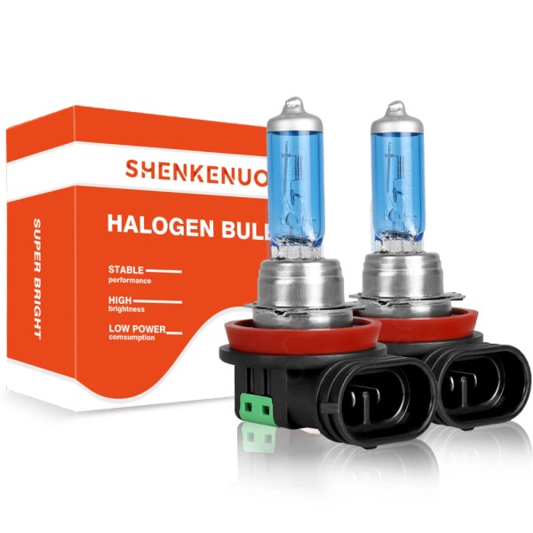 SHENKENUO H11 ULTRA NIGHT VISION Halogen Headlight Bulbs for Nissan