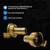kör4u Brass Quick Coupling 1 Inch with Grommet 360 Degree