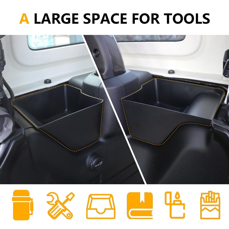 RERPRO RBR Wheel Well Storage Bin Trunk Organizer Box Compatible