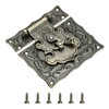 sourcing map Hasp Clasp Latch Lock, 82 x 85mm Decorative