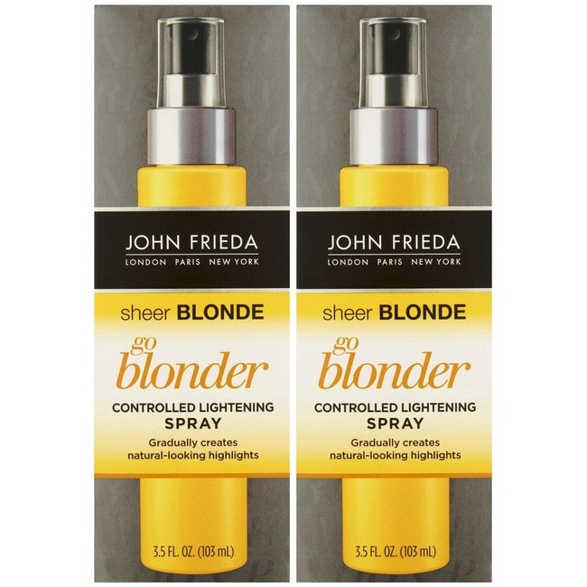John Frieda Sheer Blonde Go Blonder Controlled Lightening Spray, 3.5 oz, 2 pk