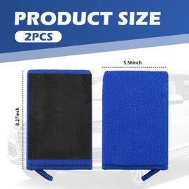 Figpade 2PCS Car Clay Mitt Auto Detailing,Soft Clay Bar Mitt for Cleaning Car Surfaces,Anti-Scratch Cars Accessories Clays Mitts for Cars Detailings to Replace Traditional Clays Bar