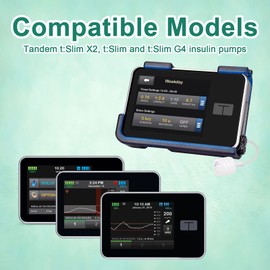 Healvaluefit-Estuche para bomba Tslim x2 con clip, Estuche para bomba Tslim en tándem con clip giratorio de 360°, Accesorios para bomba Tslim x2 en tándem, Compatible con protector de pantalla, Compat