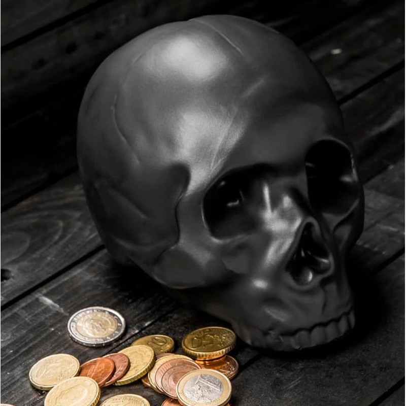 Kikkerland Skull Coin Bank