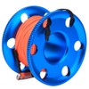 Stainless Steel Blue Scuba Diving Finger Spool Reel with Fluorescent