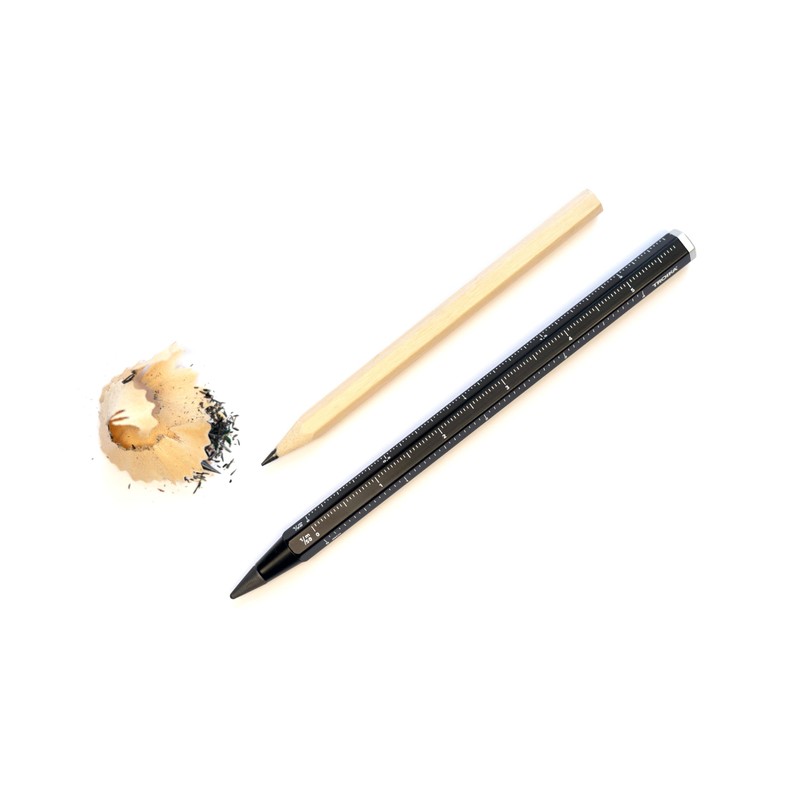 TROIKA Multi Tasking Pencil with Sustainable Continuous Aluminium and Metal