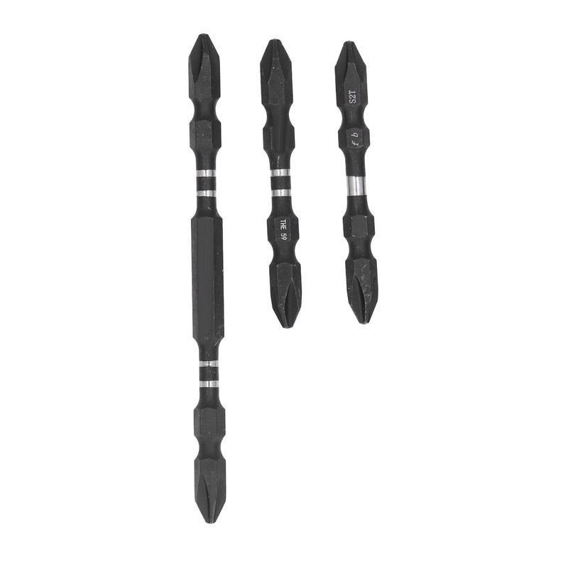 10Pcs Screwdriver Bit S2 PH2 Alloy Steel Double Ended Magnetic