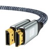 4K DisplayPort to HDMI Cable 3.3Feet, Supports 4K@60Hz/2K@120Hz, Uni-Direction DP