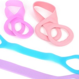 Figure-8 Core Latex Rope Stretching Band Shoulder Stretching 47cm - Pink 5ea