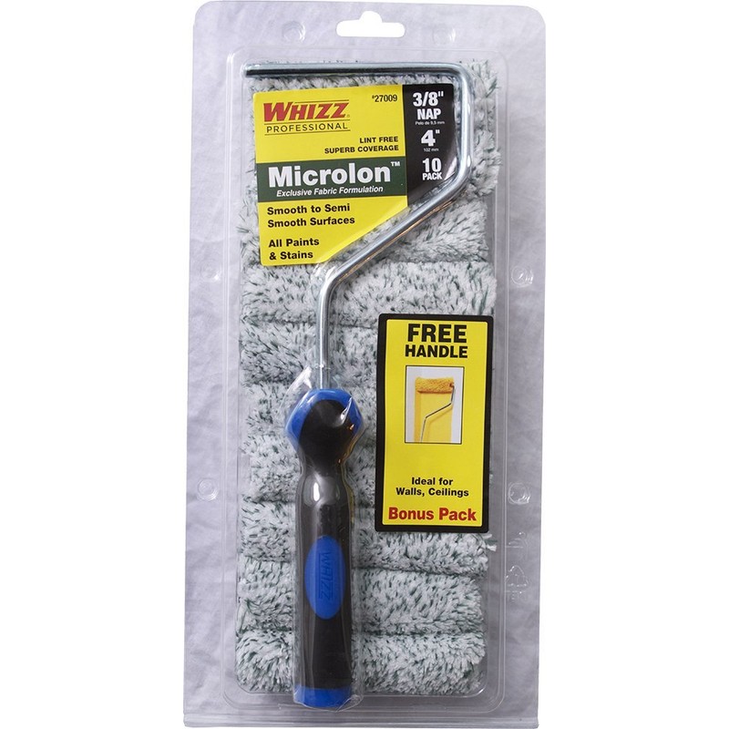 WHIZZ 27009F 4" X 3/8" Microlon Mini Roller Cover 10