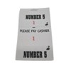 25 Numbered Barbershop Check Pads (Number 5)