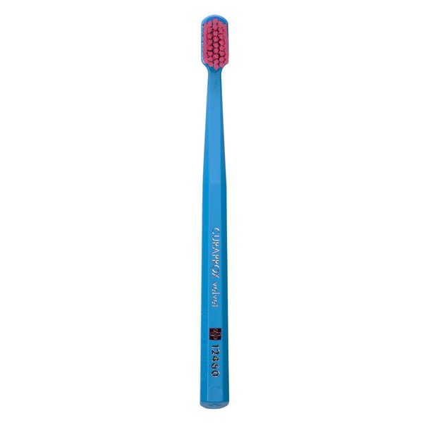 Living Libations Velvet Toothbrush, Blue