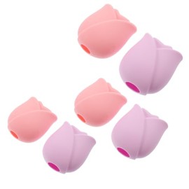 BESTYASH Protector De Brochas De Maquillaje De Silicona 6 Piezas Cubiertas a Prueba De Pol