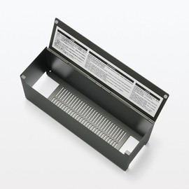 Muji 83767167 Steel Tap Storage Box Flap Type, Dark Gray, Width 12.6 x Depth 3.9 x Height 5.5 inches (32 x 10 x 14 cm)