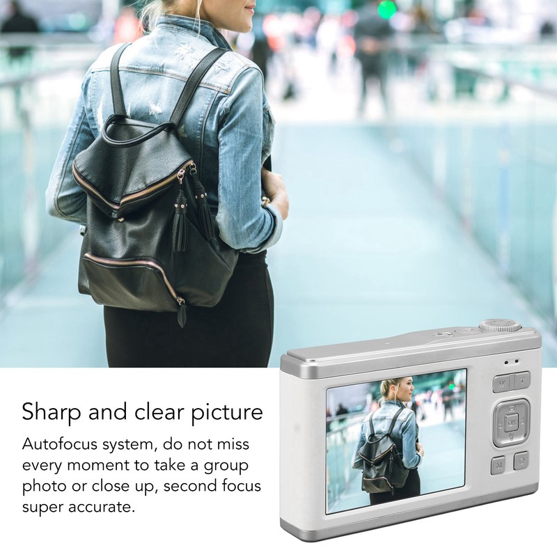 Digital Camera 60MP 4K Ultra HD Dual Screen Auto Focus