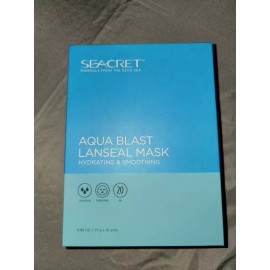 Seacret Aqua Blast Lanseal Mask, Sheet Mask- NEW ex 12/15/23, 27g x10