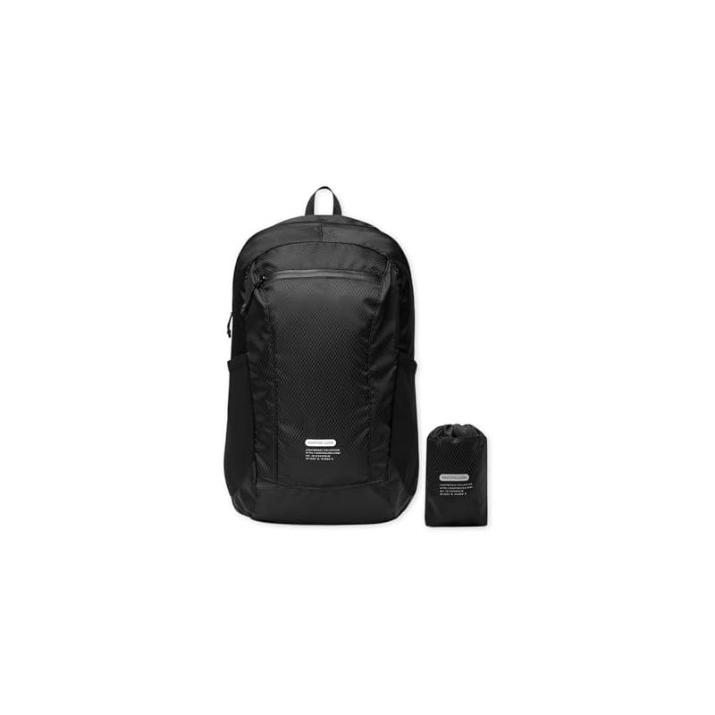 GASTON LUGA Mochila de Viaje Plegable Negro 21L Resistente al