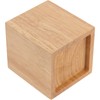 ZEONHAK 4 Pack 3 Inches Wood Bed Risers, Natural Wood