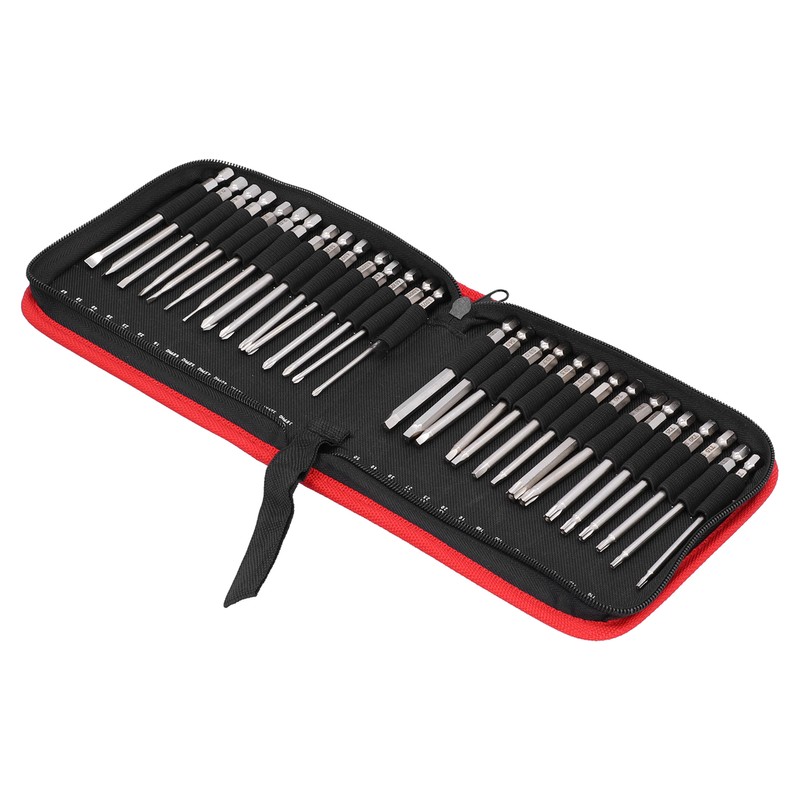 30Pcs Screwdriver Bit Magnetic Metal Slot Star Cross Tool Set