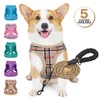 MoNiBloom No Pull Dog Harness w/Leash Set, Reflective Soft Puppy