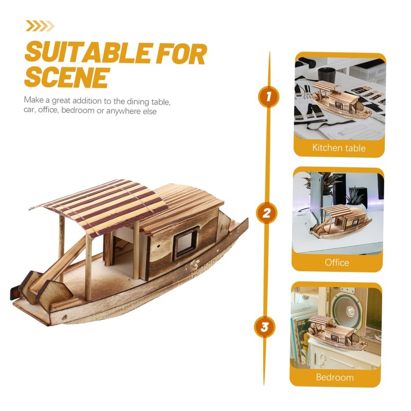 CIYODO Boat Model Decor Stylish Office Boat Decoration for Home