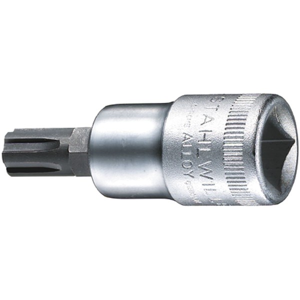 Stahlwille 54CV-M12 Steel Screwdriver Socket, M12 Size, 1/2" Drive, 60mm