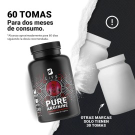 Arginina De 240 Cápsulas De 500mg, Pure Arginine B Life