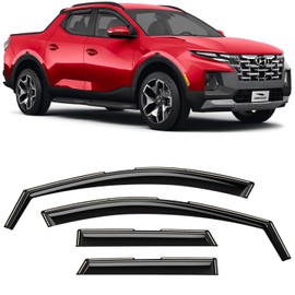 Voron Glass in-Channel Extra Durable Rain Guards for Hyundai Santa Cruz 2022-2024, Window Deflectors, Vent Window Visors, 4 Pieces - 200573