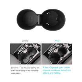 CDEFG Compatible with Peugeot 208 e-208 / Peugeot 2008 e-2008 2020-2023 2024 Centre Console Drink Holder Car Cup Holder Water Cup Holder Bottle Holder E208 E2008 Restyling Accessories