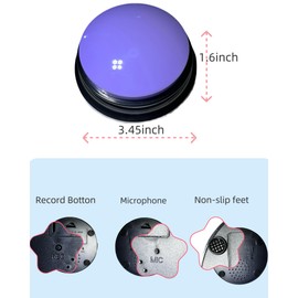 Dog Buttons for Communication with Louder and Clearer,Recordable Dog Buttons Set Easy to Press,Dog Speaking Buttons Starter 4 Pcs Corlor,Buzzers for Pets Kids Office