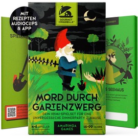Gourmet Criminelle® | 4 to 6 People | Crime Dinner for Home | Mysterious Crime Game for Your Dinner Party [Murder by Garden Gnome]