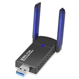 USB Wireless Lan, Wifi, USB wifi, 1300Mbps, Wi-Fi Adapter, 5dBi Ultra High Speed Communication, 2.4G/5G, Dual Band, USB 3.0, Windows 7/8/8.1/10/11/XP/Vista/Linux/Mac OS 10.9-10.15 Compatible with