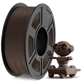 TECBEARS Wood Filament PLA - Dimensional Accuracy +/- 0.03mm, Fit Most FDM 3D Printers, 1kg Spool (2.2lbs), Walnut Wood PLA