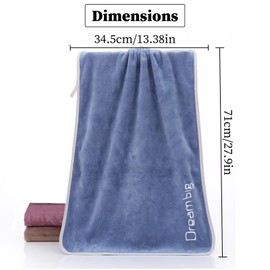 3 pcs Microfibre Fitness Towel Set, Quick Drying and Absorbent, Compact, Microfibre Towel, Training Sweat Sports Towels, Camping Bath Towel, Beach Towel and Travel Towel, 35 x 75 cm