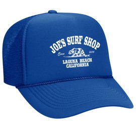 JOES SURF SHOP California Foam Snapback Trucker Hat-Blue