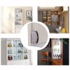 Glass Door Hinges, Suitable for 5-8mm [Silver] (2 Pairs =