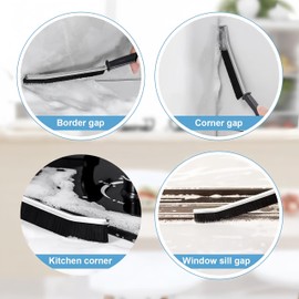 17PCS Crevice Cleaning Brush Set,Multifunctional Cleaning Brush Tools,Hard Bristle Crevice Cleaning Supplies Best Tool for Kitchen and Household (17)