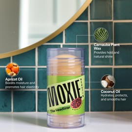 MOXIE BEAUTY The Headliner Wax Styling Stick Fly Away Hair Fixer No Residue Wax Stick For Hair (The Headliner) 30 g (Pack of 1) Off White