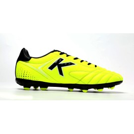 KELME Soccer Cleats for Men's/Women's - Unisex Soccer Shoes Outdoor/Indoor Adult Sizes - Microfiber Leather Football AG/FG (Yellow, 7)