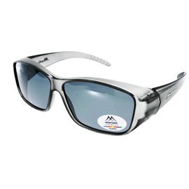 Montana Polarised Over Glasses in Grey - Transparent + Grey Lenses
