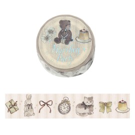 BGM BM-SDG075 Foil Stamping Masking Tape Fairy Tea Party Milk Tea